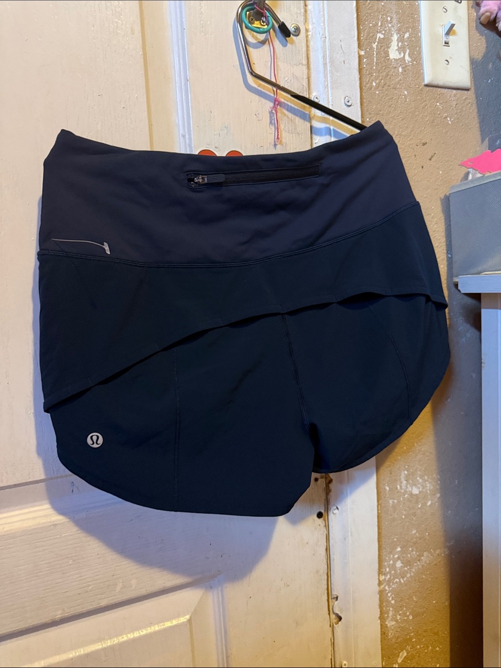 lululemon athletica Black Women's Athletic Skort with Zip Pocket